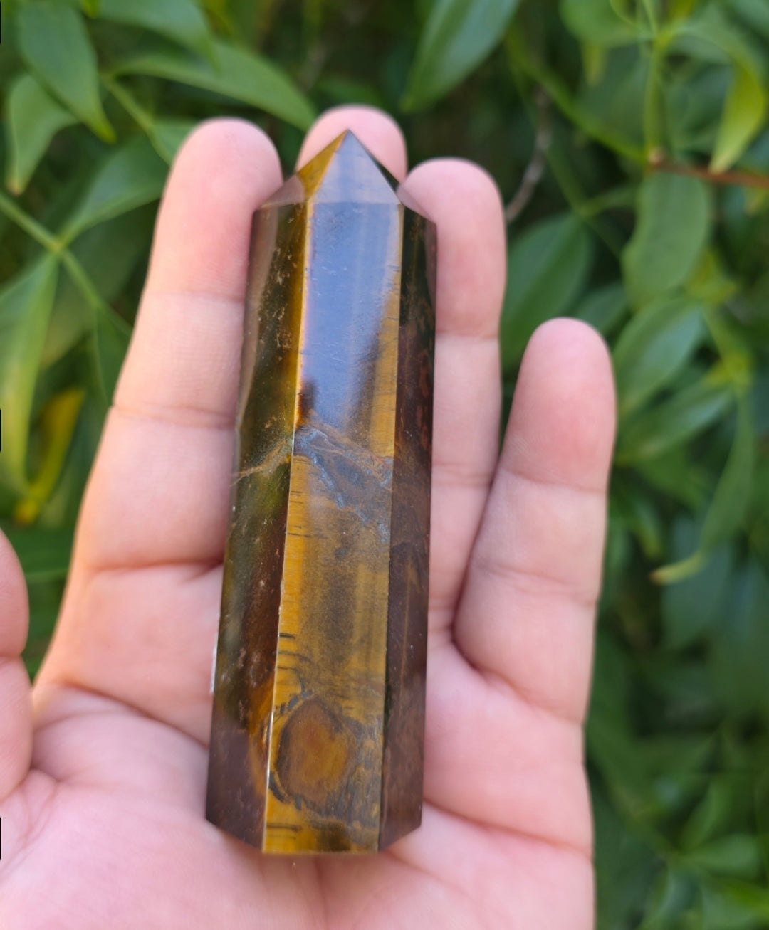 Tiger Eye Generator/Tower Natural Crystal