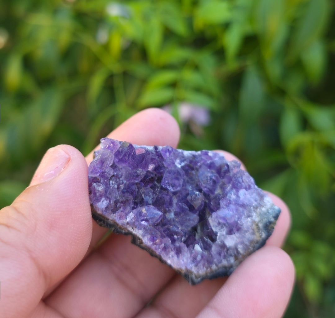 Natural Small Amethyst Cluster, Reiki Healing Stone