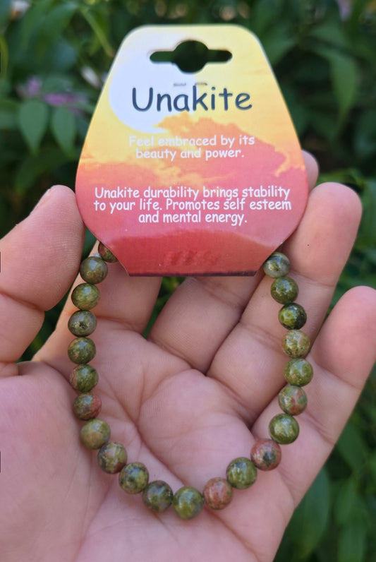 Unakite Gemstone Bracelet: Natural Healing Energy