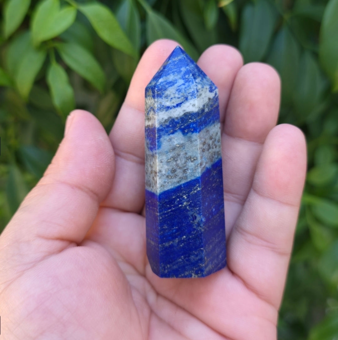 Lapis Lazuli Crystal Tower: Gemstone Point Generator, Home Decor