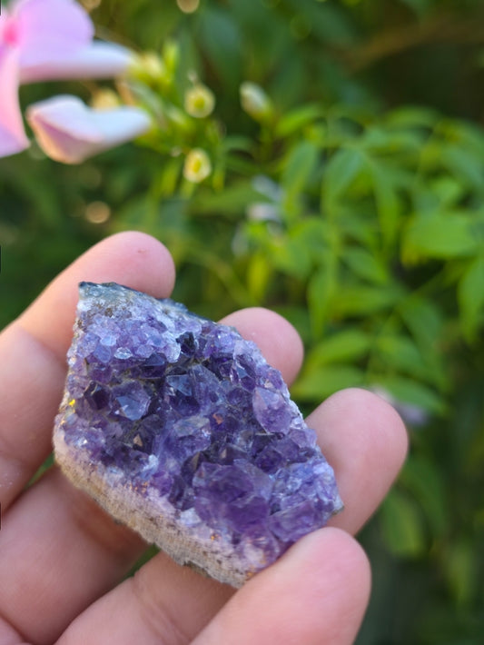 Natural Small Amethyst Cluster, Reiki Healing Stone