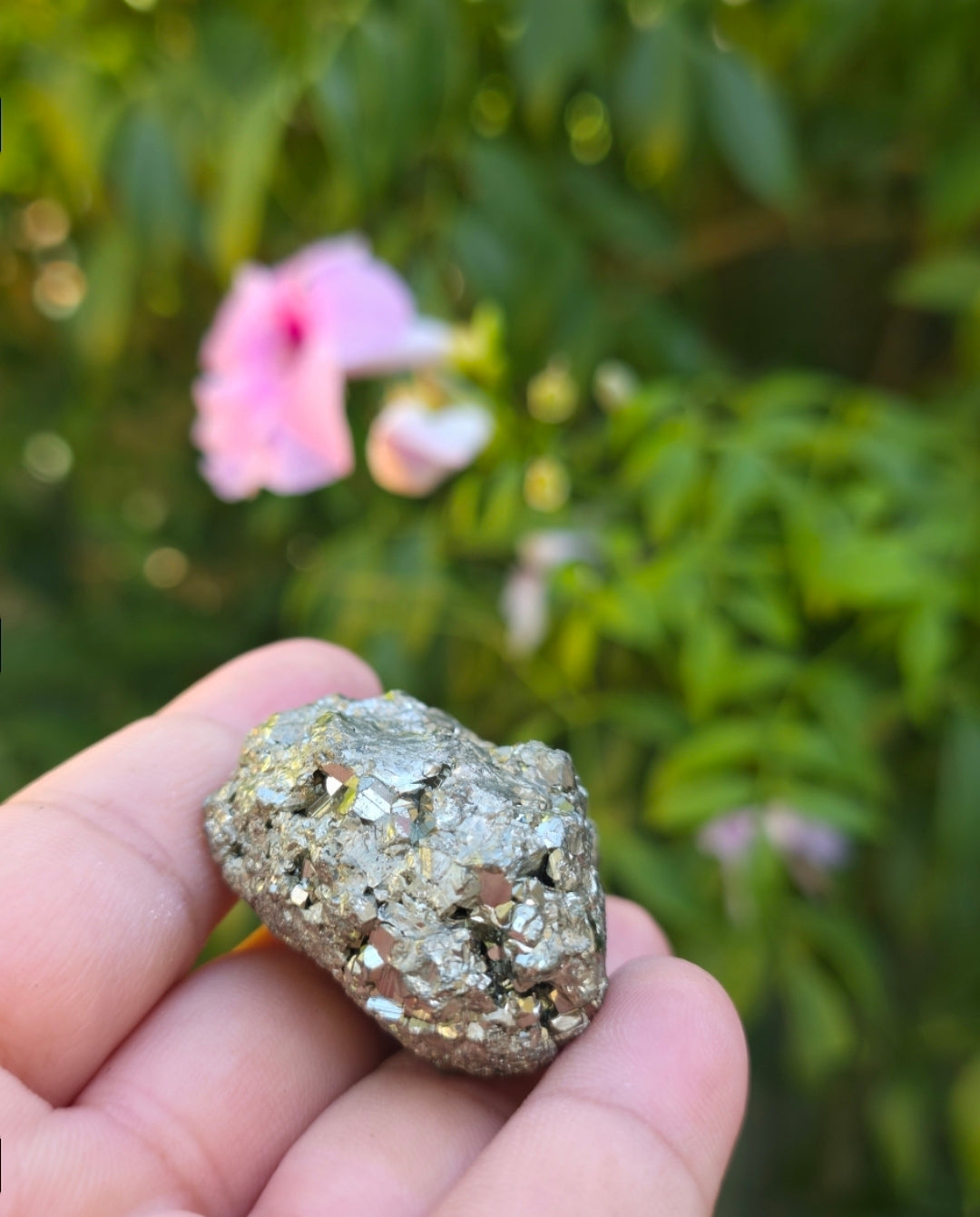 Natural Pyrite Crystal Cluster | Raw Peruvian Pyrite Specimen – Mineral Decor & Energy Stone